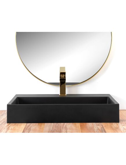 Rea Sanitary UMYWALKA KONGLOMERATOWA NABLATOWA GOYA BLACK MAT 60CM, 5 image