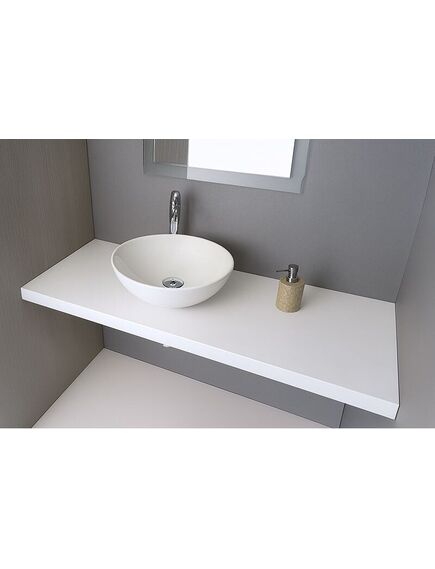 Stalviršis White High Gloss 2070 201x46, 3 image