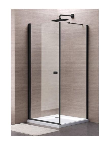 City Dušo kabina MESINA Black DW 80x100