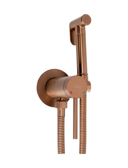 Rea Sanitary Bateria Bidetowa Rea Foss Clif Miedź Szczotkowana