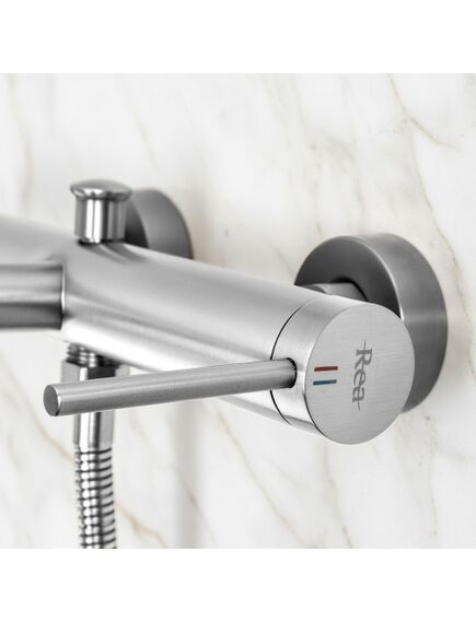 Rea Sanitary Bateria wannowa Rea Foss Nikiel Szczotkowany, 2 image