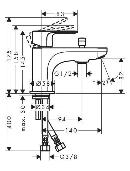 Hansgrohe Rebris S Monotrou vannas un dušas maisītājs ,hroms - gab., 2 image