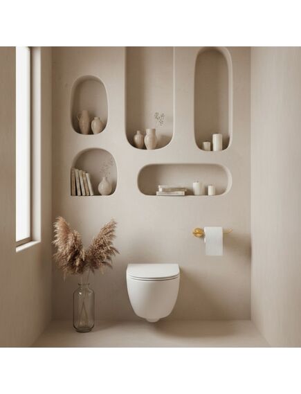 Rea Sanitary Uchwyt na papier toaletowy Tomi 5809 Złoty Szczotkowany, 4 image