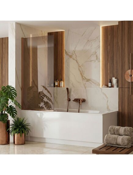 Rea Sanitary Parawan Rea Elegant Miedź Szczotkowana 80 Nawannowy, 3 image