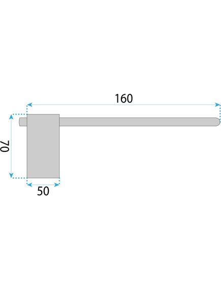 Rea Sanitary Uchwyt na papier toaletowy Tomi 5809 Nikiel Szczotkowany, 5 image