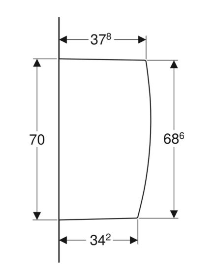 Geberit pisuāru nodalīšanas siena - gab., изображение 3