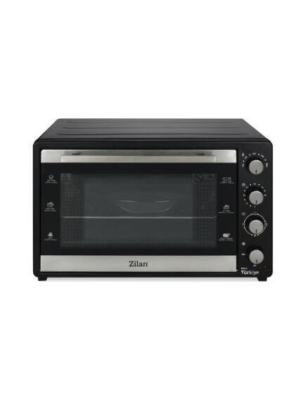 Zilan ZLN 3480 elektriskā cepeškrāsns ar ventilatoru, 2500 W jauda, 80 L ietilpība, taimeris