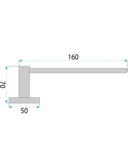 Rea Sanitary Uchwyt na papier toaletowy 5609 Leo Złoty Szczotkowany, 5 image