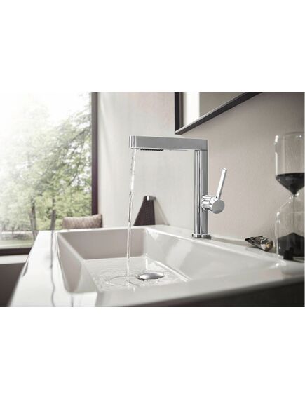 Hansgrohe Finoris 230 2jet izlietnes maisītājs ar izvelkamu dušu, ar push-open, hroms - gab., 3 image