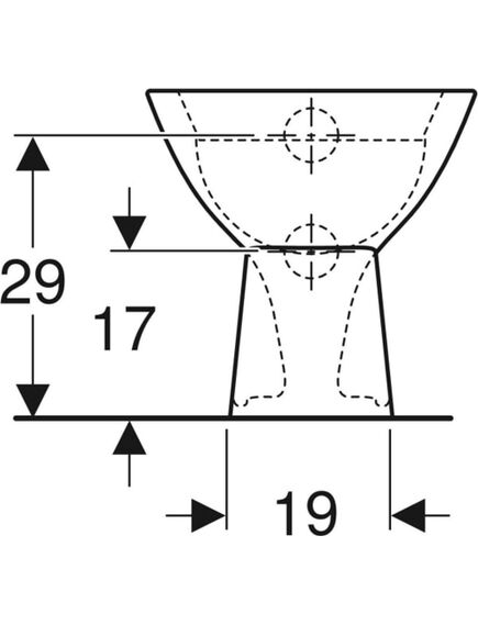 Geberit Bambini bērnu grīdas tualetes pods, ar dziļo skalošanu - gab., изображение 3