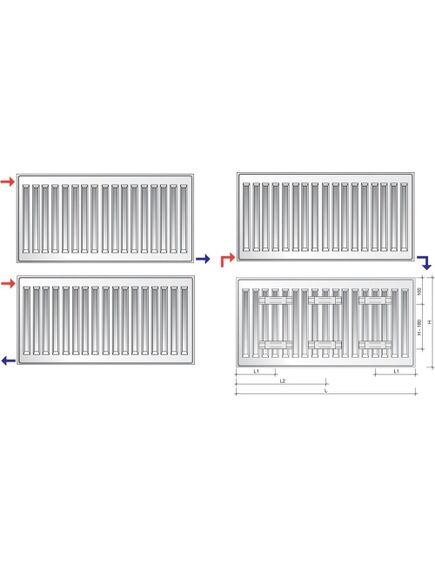 Purmo Tērauda paneļu radiators Purmo Compact Tips 11 H300/L400 - gab., 2 image