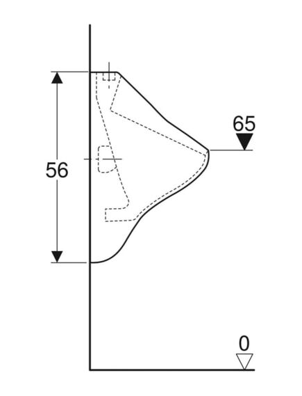 Geberit Felix pisuārs, ieplūde no augšas, izplūde uz aizmuguri vai lejup - gab., изображение 4