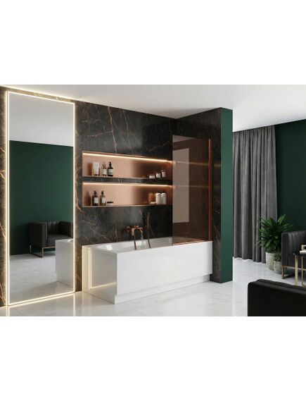 Rea Sanitary Parawan Rea Elegant Miedź Szczotkowana 70 Nawannowy, 5 image