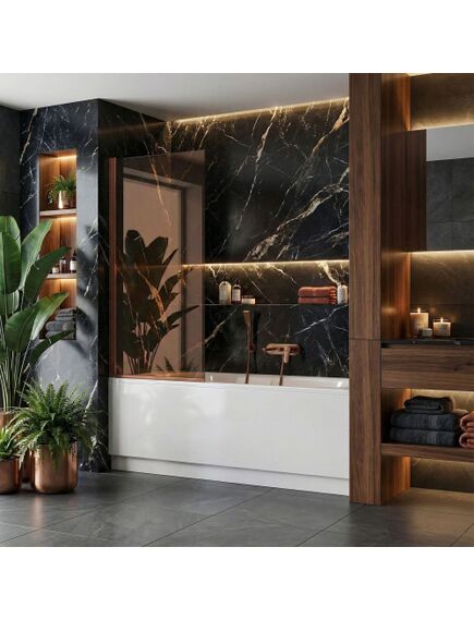 Rea Sanitary Parawan Rea Elegant Miedź Szczotkowana 80 Nawannowy, 4 image