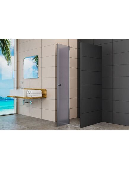 City Dušo durys RAVENA Chrome D-80, su atraminiu profiliu, 2 image