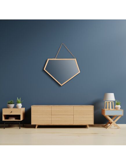 Tutumi Lustro Asymetryczne drewniane  49 cm YMJZ20216, 6 image