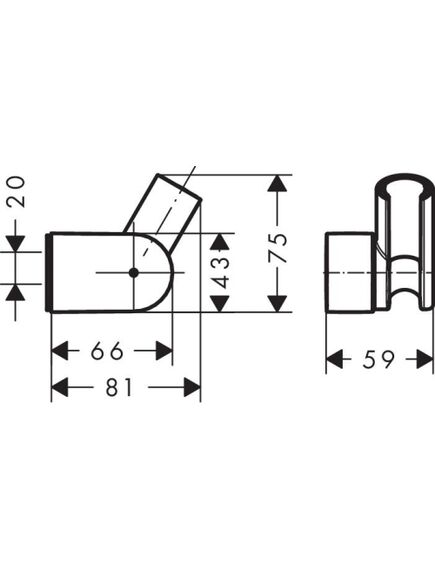 Hansgrohe Porter Vario rokas dušas klausules turētājs, regulējams, hroms - gab., изображение 2
