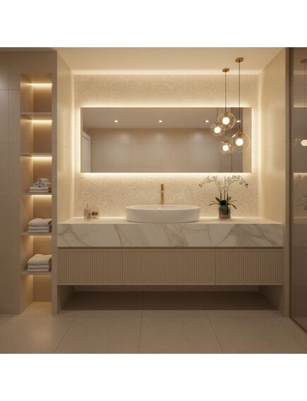 Rea Sanitary Umywalka nablatowa Rea Joana 65, 5 image