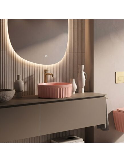 Rea Sanitary Umywalka nablatowa Rea DUO Sweet Pink Matt, изображение 2