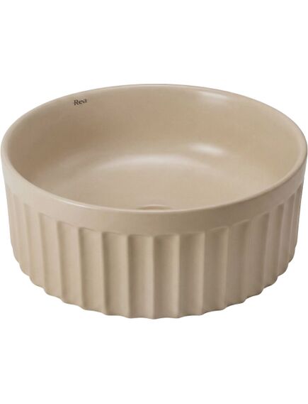 Rea Sanitary Zestaw Misa WC Duo podwieszana + Umywalka nablatowa Rea Duo Caffe Latte Matt, 4 image