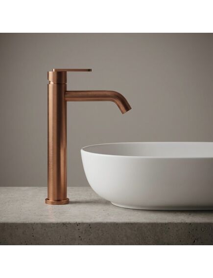 Rea Sanitary Bateria umywalkowa Rea Ontario Miedź Szczotkowana Wysoka, изображение 2