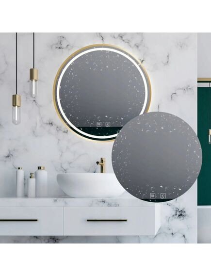 Rea Sanitary LUSTRO ŚCIENNE LED 50cm MMJ Złote Szczotkowane, 4 image