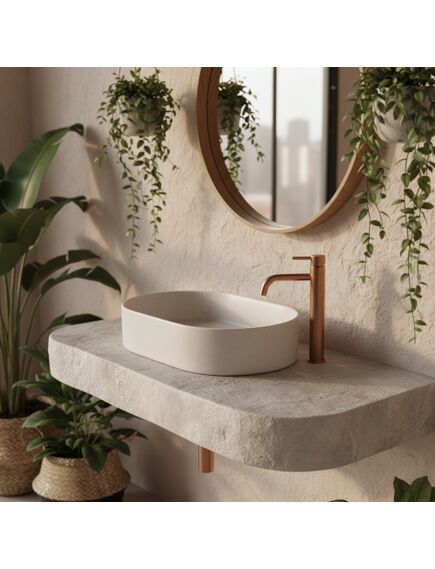 Rea Sanitary Umywalka nablatowa Rea Nadia 60 Sandy, изображение 3