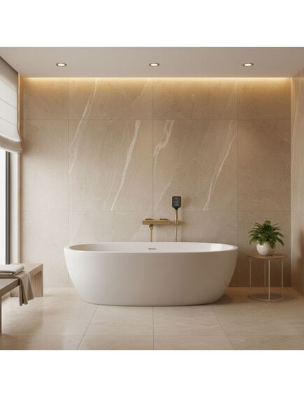 Rea Sanitary Bateria wannowa Rea Arlo Złoty Szczotkowany, изображение 3