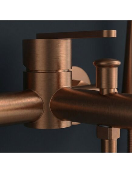 Rea Sanitary Bateria wannowa REA Ontario Miedź Szczotkowana, изображение 5