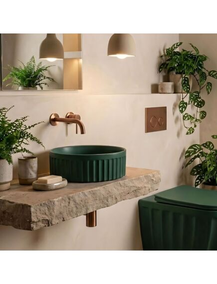 Rea Sanitary Umywalka nablatowa Rea DUO Matcha Matt, 2 image