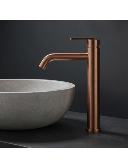 Rea Sanitary Bateria umywalkowa Rea Ontario Miedź Szczotkowana Wysoka, изображение 3