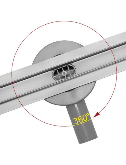 Rea Sanitary Odpływ Liniowy REA NEO SLIM PRO Stal Szczotkowana 90, 2 image