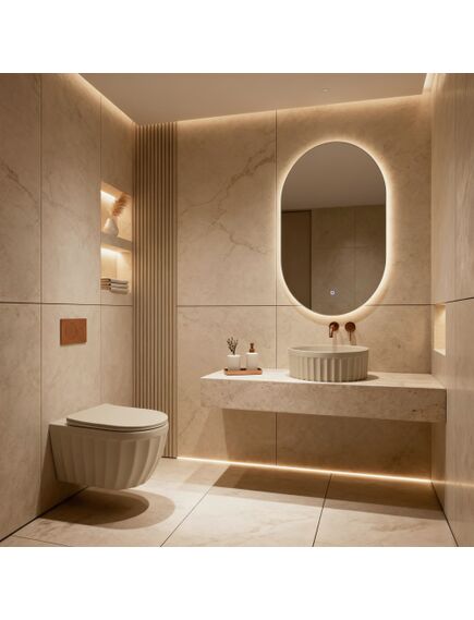 Rea Sanitary Umywalka nablatowa Rea DUO Caffe Latte Matt, изображение 4