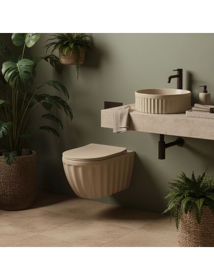 Rea Sanitary Umywalka nablatowa Rea DUO Caffe Latte Matt, изображение 5