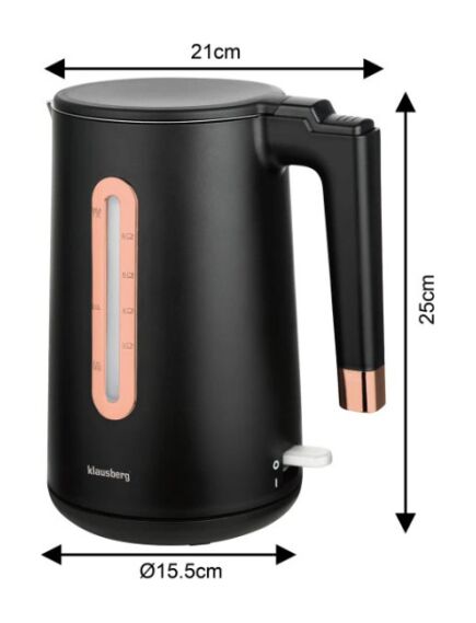 Klausberg Elektriskā tējkanna Klausberg KB 7889 tilpumS 1,7L 2200W, 4 image