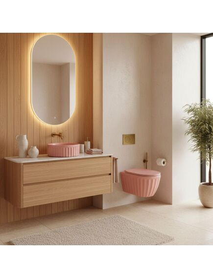 Rea Sanitary Umywalka nablatowa Rea DUO Sweet Pink Matt, изображение 5