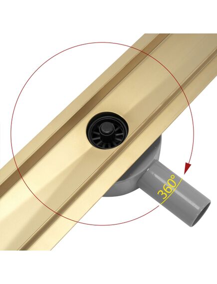 Rea Sanitary Odpływ Liniowy REA PURE NEO PRO Złoty 80, изображение 2