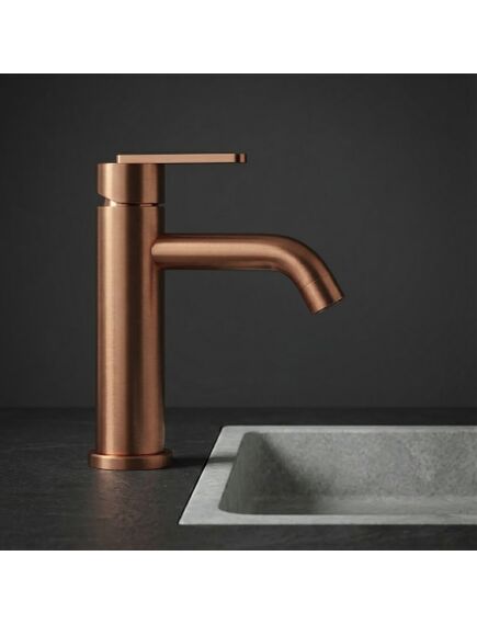 Rea Sanitary Bateria umywalkowa Rea Ontario Miedź Szczotkowana Niska, изображение 5