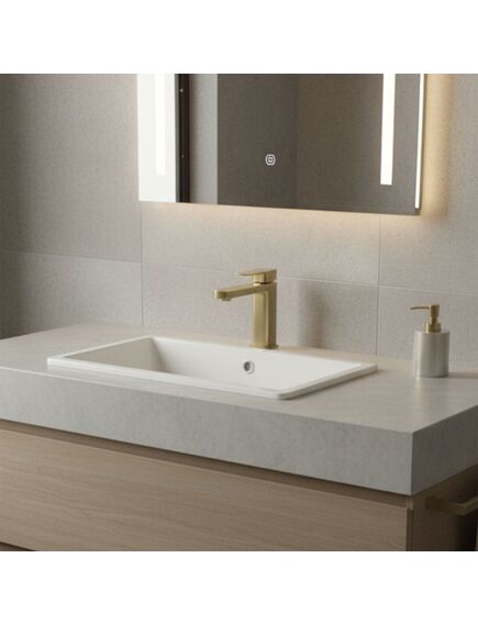 Rea Sanitary Bateria umywalkowa Rea Arlo Złota Szczotkowana Niska, изображение 2