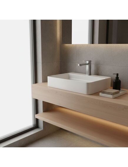 Rea Sanitary Bateria umywalkowa Rea Arlo Nikiel Szczotkowany Niska, изображение 3