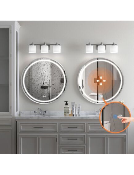 Rea Sanitary LUSTRO ŚCIENNE LED 50cm MMJ stal szczotkowana, 5 image