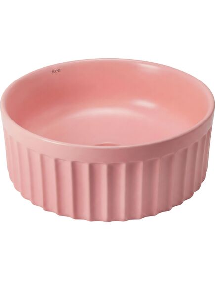 Rea Sanitary Zestaw Misa WC Duo podwieszana + Umywalka nablatowa Rea Duo Sweet Pink Matt, изображение 4