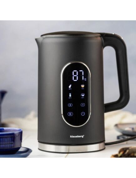 Klausberg Elektriskā tējkanna Klausberg KB 7891 ar LED paneli, tilpums 1.7L 2200W, 3 image