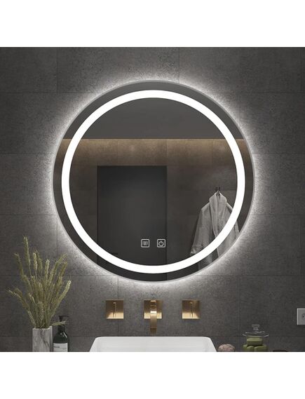 Rea Sanitary LUSTRO ŚCIENNE LED 50cm MMJ stal szczotkowana, 2 image