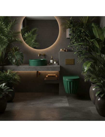 Rea Sanitary Umywalka nablatowa Rea DUO Matcha Matt, 5 image