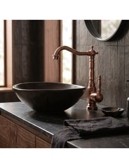 Rea Sanitary Bateria Umywalkowa REA Bona Miedź Szczotkowana Wysoka, изображение 2