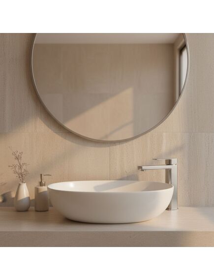 Rea Sanitary Bateria umywalkowa Rea Arlo Nikiel Szczotkowany Wysoka, изображение 5