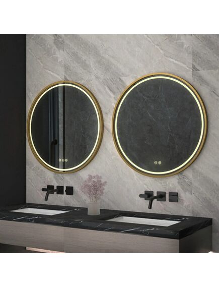 Rea Sanitary LUSTRO ŚCIENNE LED 50cm MMJ Złote Szczotkowane, 5 image