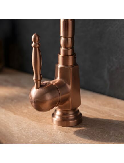 Rea Sanitary Bateria Umywalkowa REA Bona Miedź Szczotkowana Wysoka, изображение 3