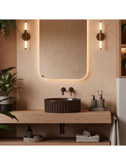 Rea Sanitary Umywalka nablatowa Rea DUO Espresso Matt, 2 image